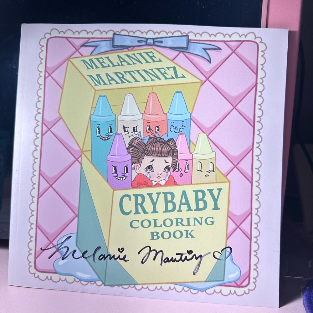 Melanie Martinez signed crybaby coloring book